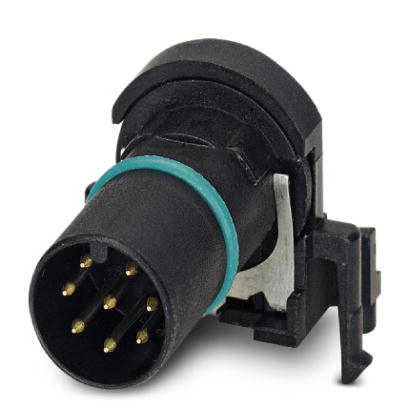 Phoenix Contact M12 Contact Carrier - Plug; SACC-CI-M12MS-8CON-L90 SH SCO; Male; 8-Pin; A - Standard Key